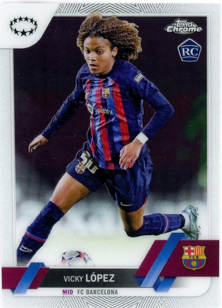 Vicky Lopez #2 Soccer Cards 2022 Topps Chrome UEFA Women's Champions League