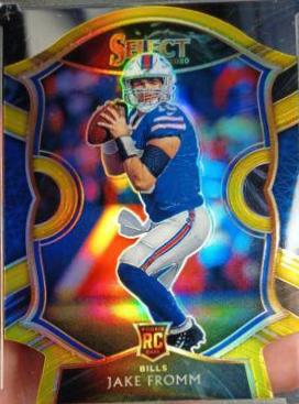 Jake Fromm [Gold Prizm Die-Cut]