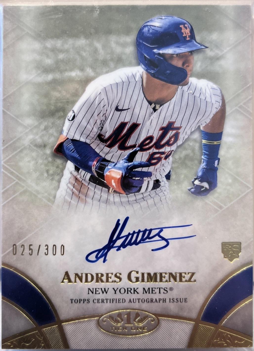 Andres Gimenez #BOA-AG 2021 Topps Tier One Baseball Break Out Autographs
