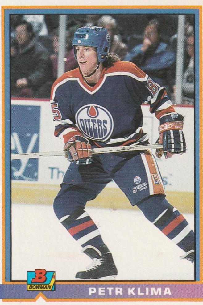 Petr Klima #104 Hockey Cards 1991 Bowman