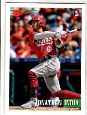 Jonathan India #5 Baseball Cards 2021 Bowman Heritage