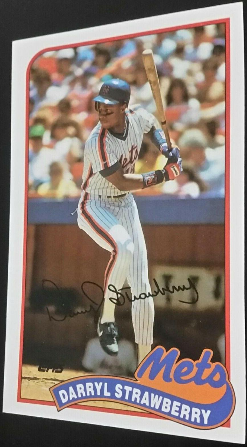 Darryl Strawberry #44 Baseball Cards 1989 Topps Ljn Baseball Talk