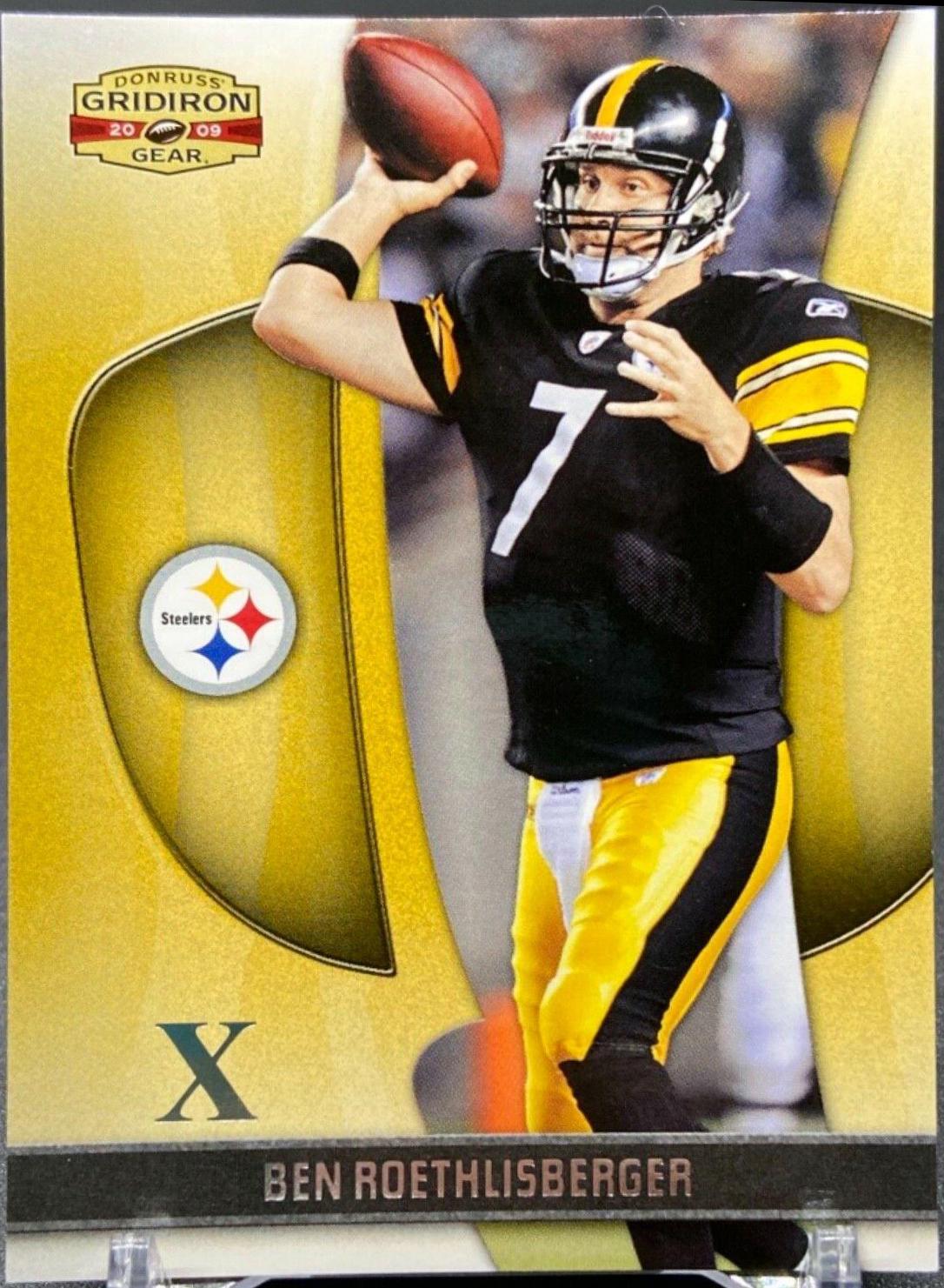 Ben Roethlisberger #7 Football Cards 2009 Panini Donruss Gridiron Gear