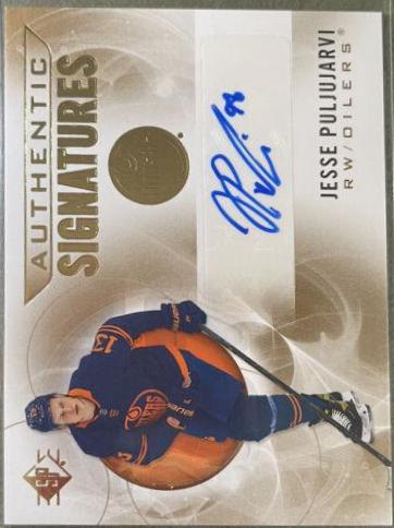 Jesse Puljujarvi #AS-JP Hockey Cards 2020 SP Authentic Signatures