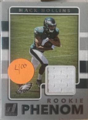 Mack Hollins #33 Football Cards 2017 Panini Donruss Rookie Phenom Jerseys