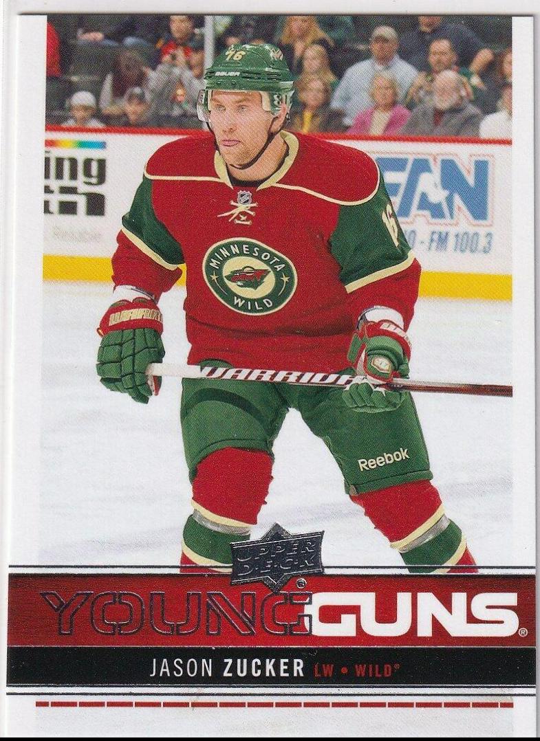 Jason Zucker #227 Hockey Cards 2012 Upper Deck