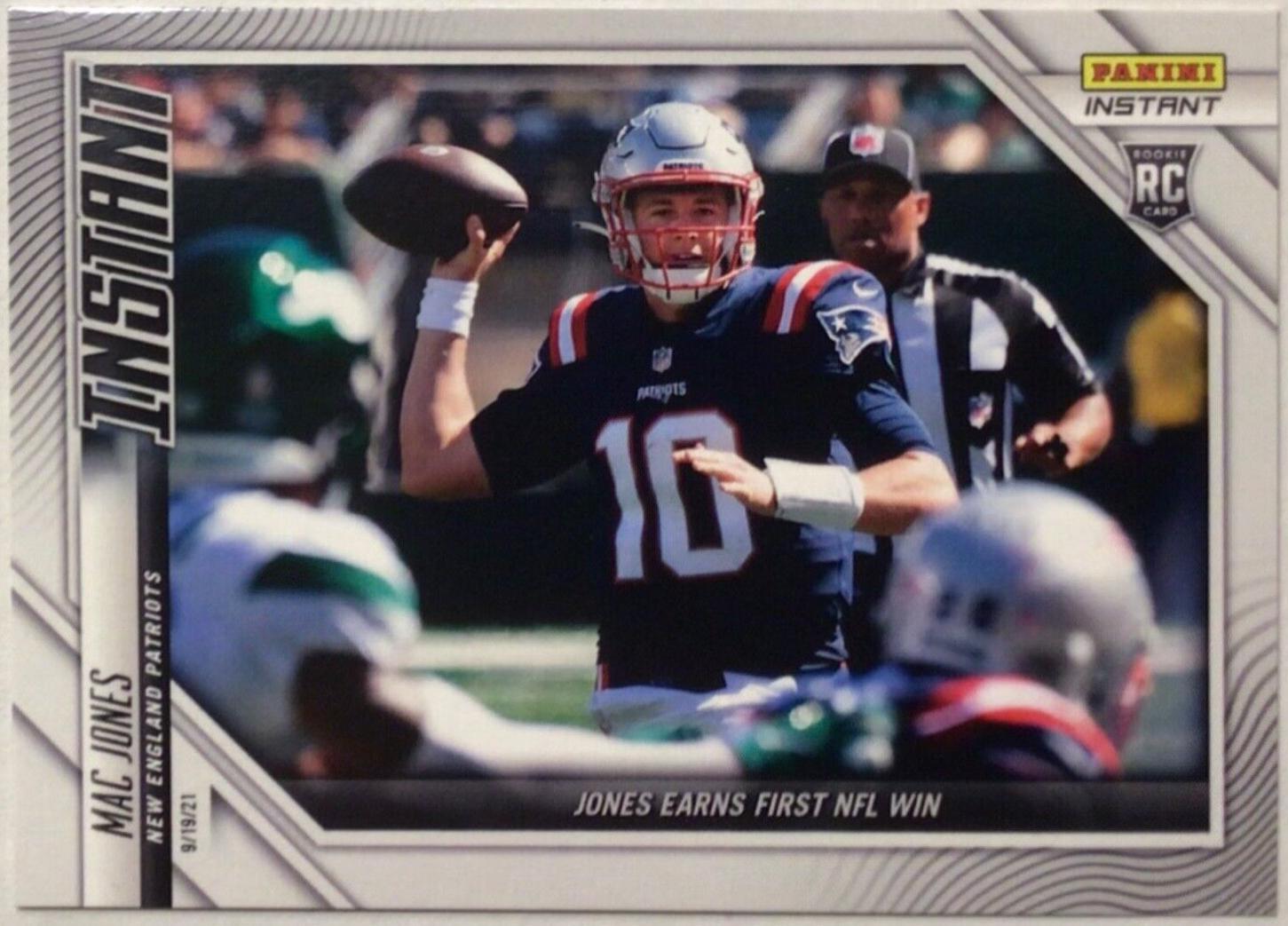 Mac Jones #23 Football Cards 2021 Panini Instant NFL