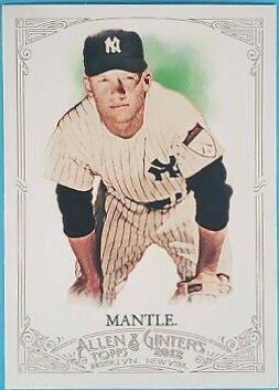 Mickey Mantle #7 Baseball Cards 2012 Topps Allen & Ginter