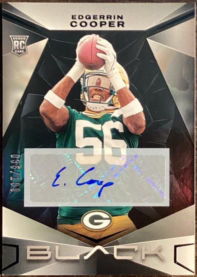 Edgerrin Cooper #130 Football Cards 2024 Panini Black Rookies Autograph