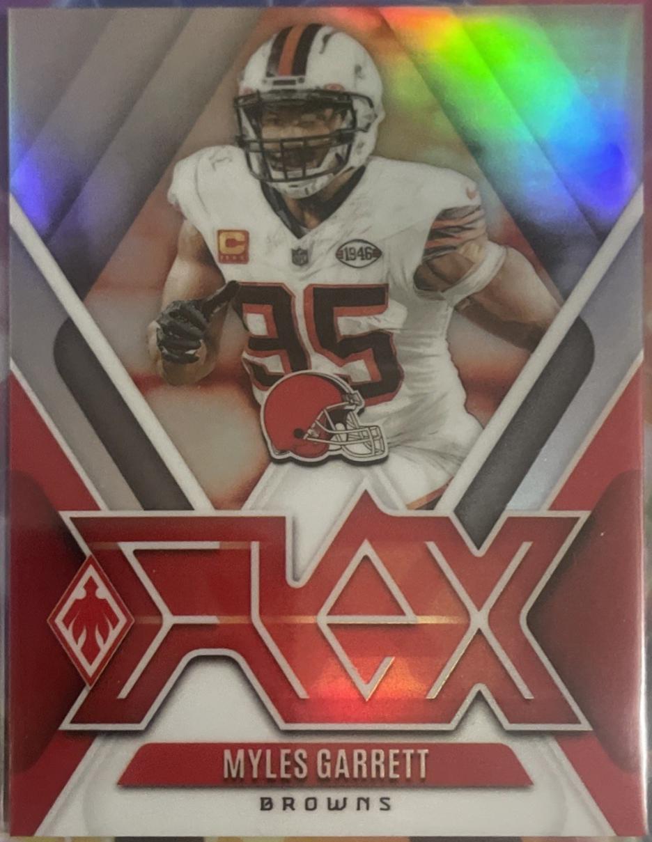 Myles Garrett #F-MGT Football Cards 2024 Panini Phoenix Flex