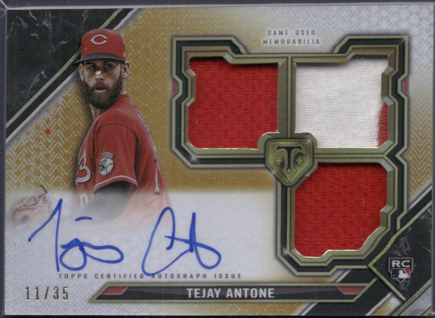 Tejay Antone #RFPAR-TA 2021 Topps Triple Threads Baseball Rookies and Future Phenoms Autograph Relics