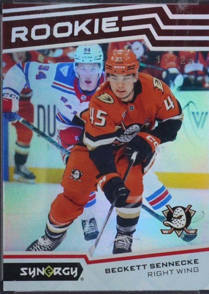 Beckett Sennecke #SR-13 2025 Upper Deck Extended Series Synergy Rookie Hockey