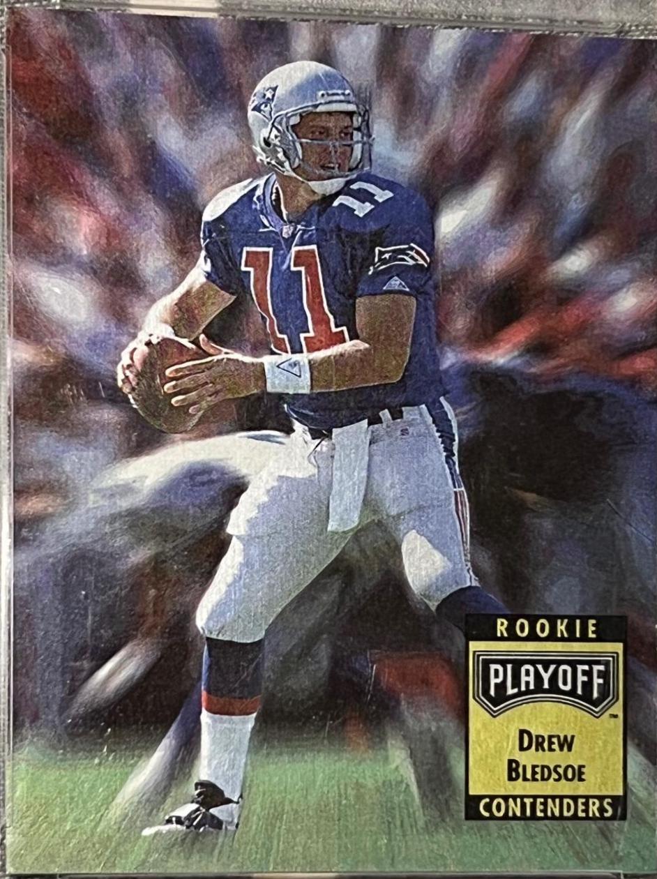 Drew Bledsoe #2 Football Cards 1993 Playoff Contenders Rookie