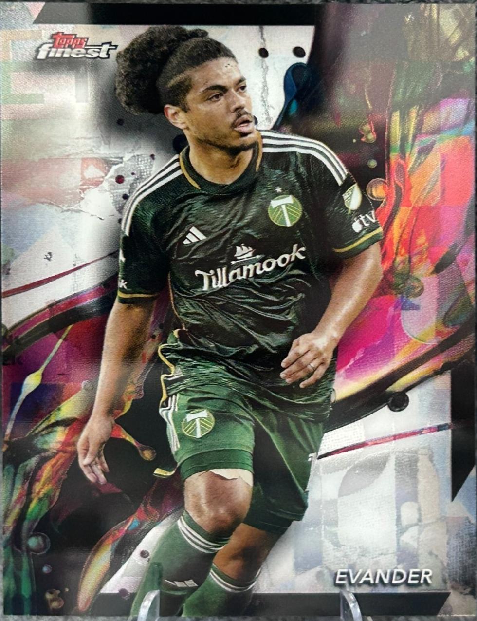 Evander #41 Soccer Cards 2024 Topps Finest MLS