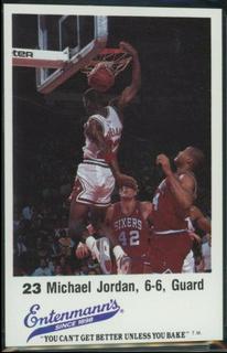Michael Jordan Ball in Hoop Blank Back