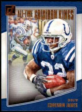Edgerrin James Football Cards 2018 Donruss All-Time Gridiron Kings