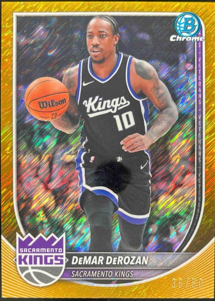 DeMar DeRozan [Gold Shimmer Refractor] #BCV-127