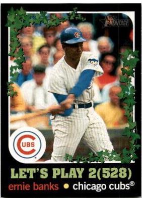 Ernie Banks #LP2-5 Baseball Cards 2020 Topps Heritage Let's Play 2