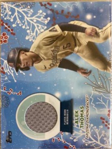 Alek Thomas #HRC-AT Baseball Cards 2023 Topps Holiday Holiday Relics
