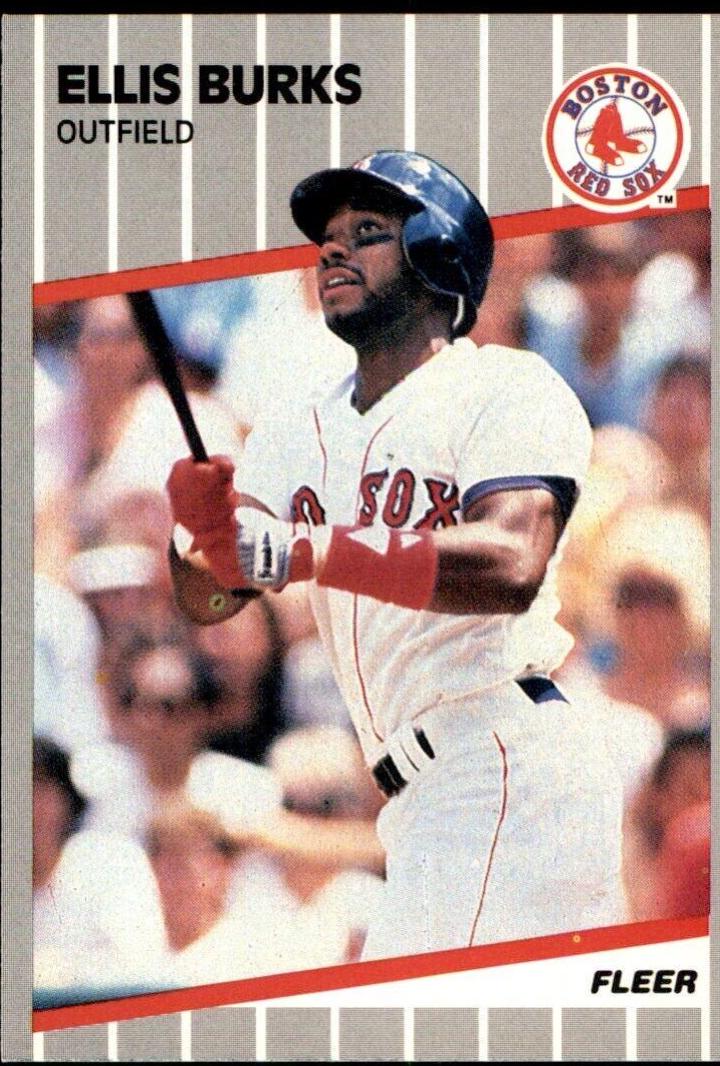 Ellis Burks #83 Baseball Cards 1989 Fleer