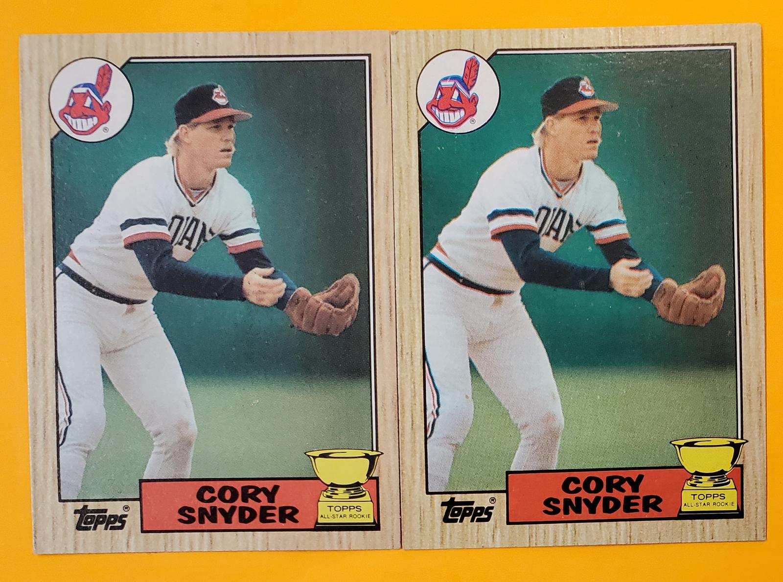 Cory Snyder #192 Baseball Cards 1987 Topps Tiffany