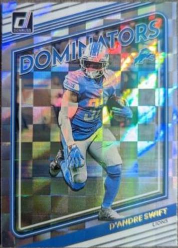 D'Andre Swift #D23 Football Cards 2022 Panini Donruss Dominators
