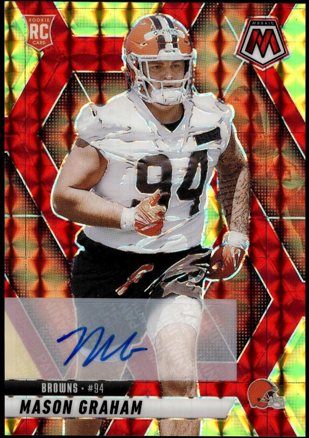 Mason Graham #311 2025 Panini Mosaic Rookie Autographs Football