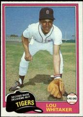 Lou Whitaker [Gray Back] #234 Baseball Cards 1981 O Pee Chee Prices