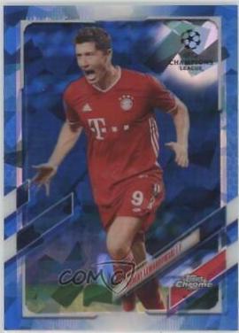 Robert Lewandowski #50 2020 Topps Chrome UEFA Champions League Sapphire