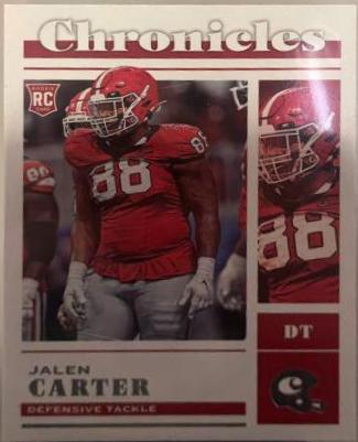 Jalen Carter #14 Football Cards 2023 Panini Chronicles Draft Picks