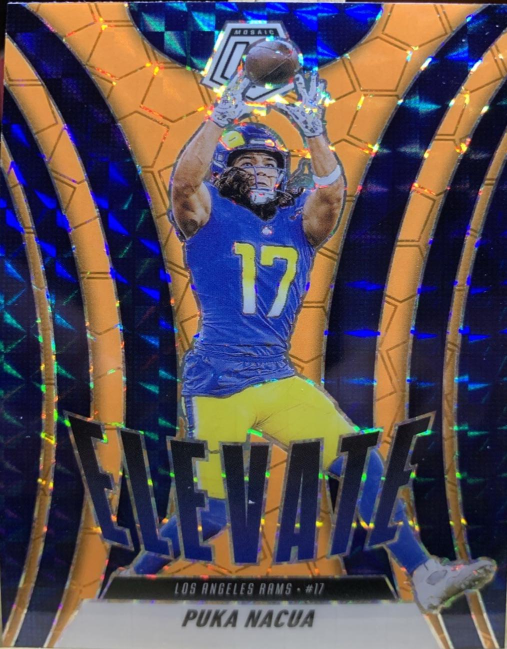 Puka Nacua [Mosaic Orange Fluorescent] #18 Prices | 2025 Panini