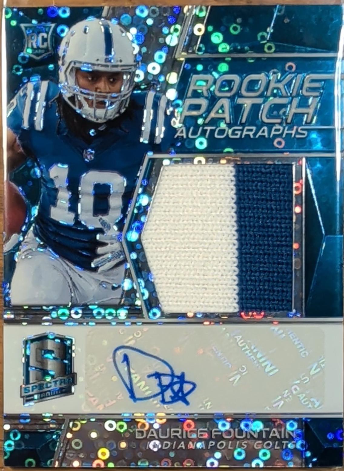 Daurice Fountain [Patch Autograph Neon Blue] #238