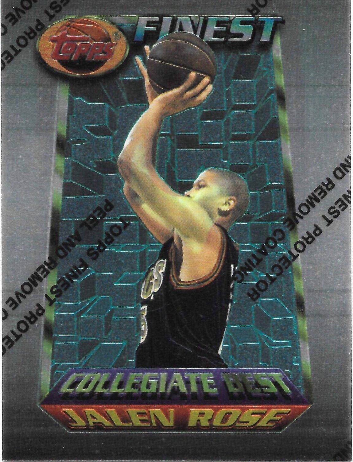 Jalen Rose #258 Basketball Cards 1994 Finest