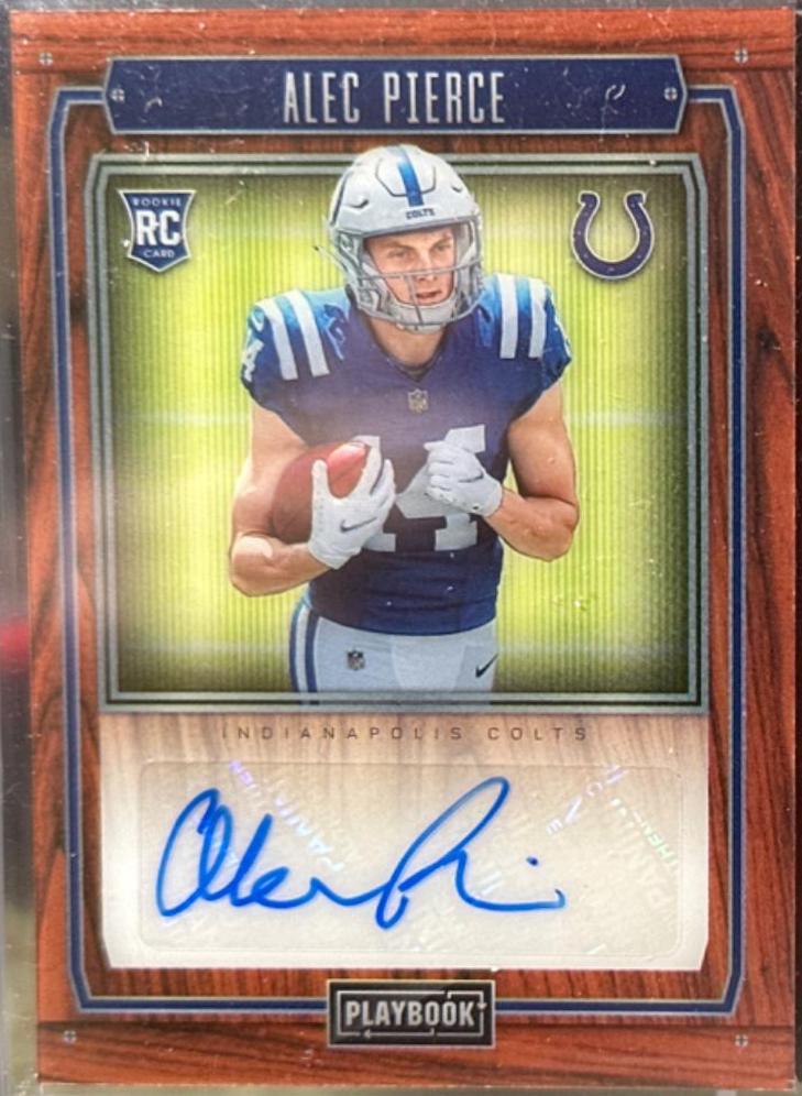 Alec Pierce #RSL-AP Football Cards 2022 Panini Playbook Rookie Signature Locker