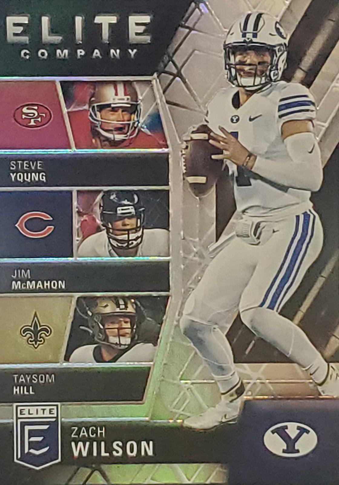 Zach Wilson #EC2 Football Cards 2021 Panini Donruss Elite Company