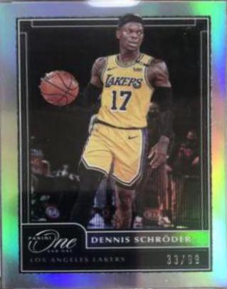 Dennis Schroder #7 Basketball Cards 2020 Panini One and One