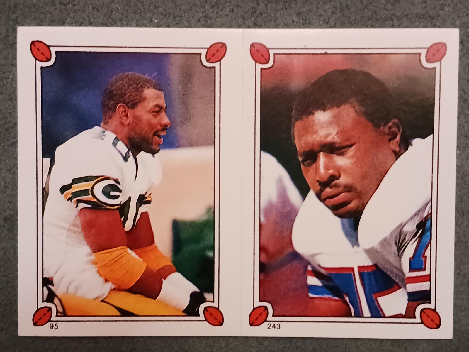 Eddie Lee Ivery, Jesse Baker Football Cards 1987 Topps Stickers