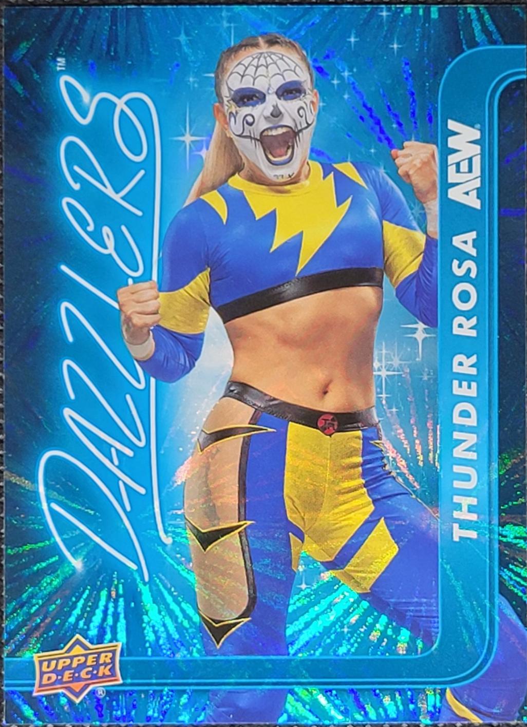Thunder Rosa #DZ-46 Wrestling Cards 2025 Upper Deck AEW Dazzlers Blue