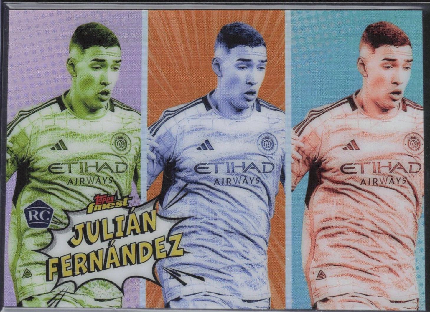 Julian Fernandez #PA-2 Soccer Cards 2024 Topps Finest MLS Pop Art