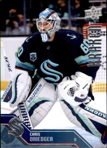 Chris Driedger #1 Hockey Cards 2021 Upper Deck Seattle Kraken