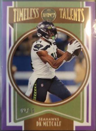 DK Metcalf #TT-10 Football Cards 2022 Panini Legacy Timeless Talents