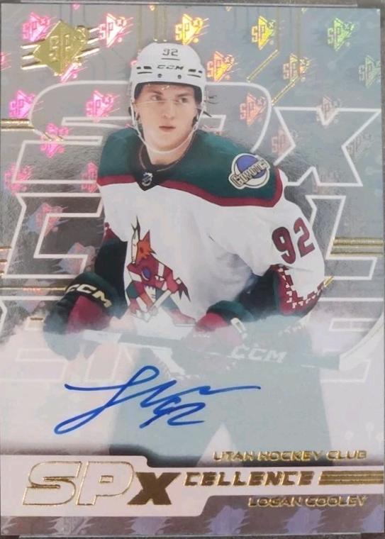 Logan Cooley #XC-LC Hockey Cards 2024 SPx SPxCellence Autograph