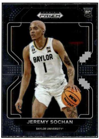 Jeremy Sochan #61 Basketball Cards 2022 Panini Prizm Draft Picks