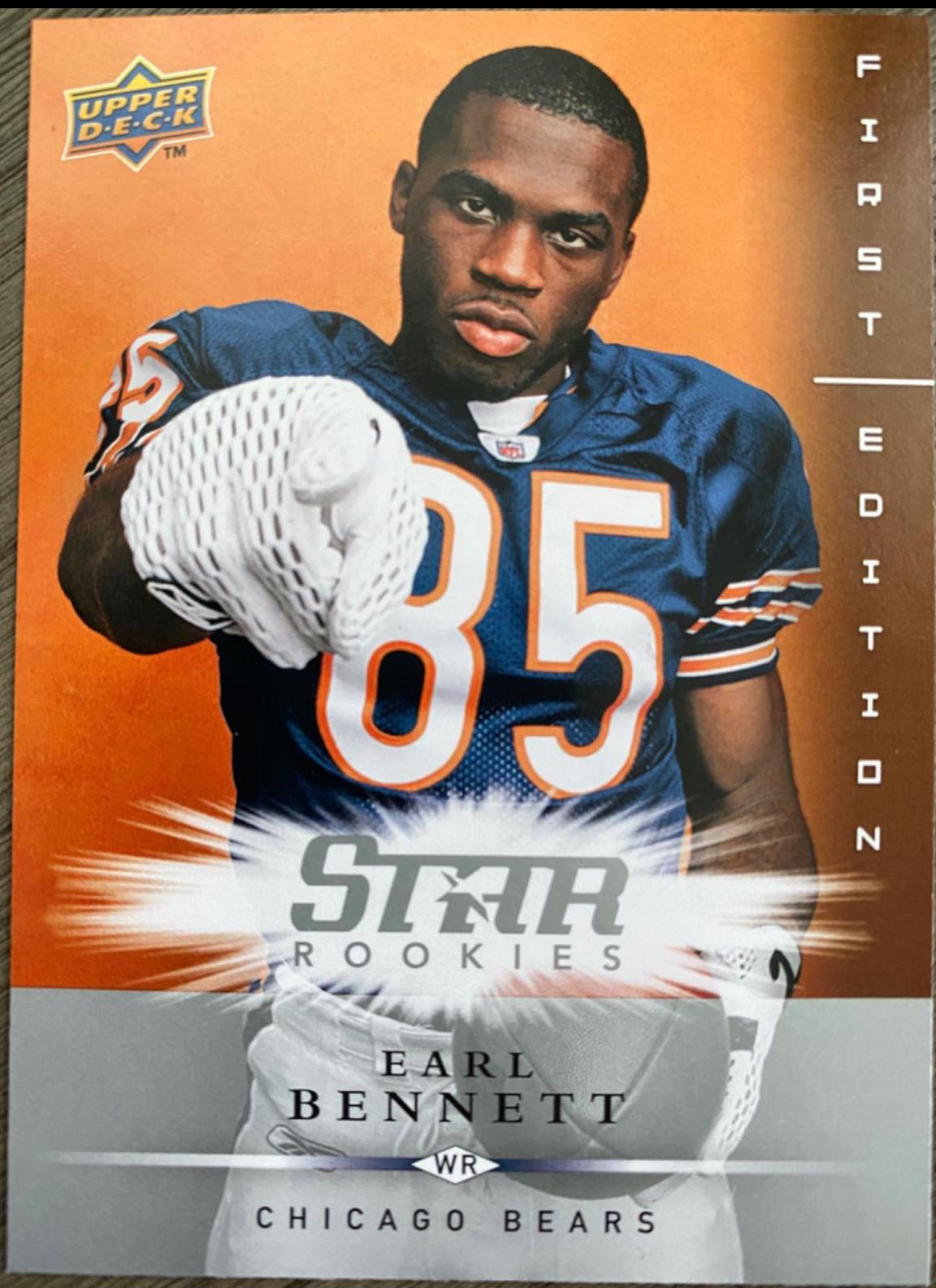 Earl Bennett #223 Football Cards 2008 Upper Deck First Edition