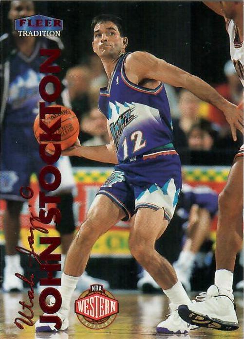 John Stockton #31 Basketball Cards 1999 Fleer Tradition