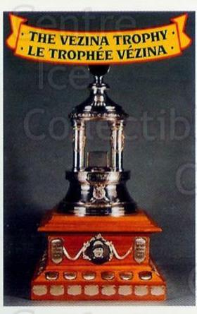 Vezina Trophy #15 1993 High Liner Greatest Goalies Hockey