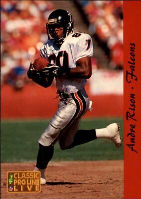Andre Rison #6 Football Cards 1993 Pro Line Live