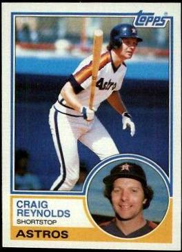 Craig Reynolds #328 Baseball Cards 1983 Topps