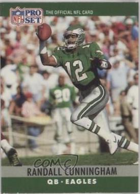 Randall Cunningham #247 Football Cards 1990 Pro Set FACT Cincinnati