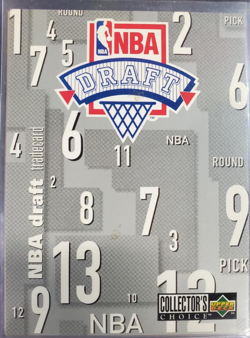 NBA Draft Trade Card Basketball Cards 1995 Collector's Choice Draft Trade